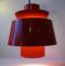 Red Tivoli Pendant Lamp by Jørn Utzon for Nordisk Solar, 1960s, Image 9