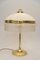 Art Deco Table Lamp with Glass Shade and Glass Sticks, Vienna, 1920s 8