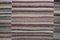 Vintage Turkish Striped Flat-Weave Kilim Rug, 1960s 7