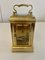 Edwardian French Brass Miniature Carriage Clock, 1900s, Image 3