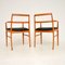 Vintage Danish Carver Chairs attributed to Arne Vodder for Sibast, 1960s, Set of 2 3