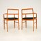 Vintage Danish Carver Chairs attributed to Arne Vodder for Sibast, 1960s, Set of 2, Image 3