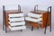 Mid-Century Cabinets in Mahogany, Central Europe, 1950s, Set of 3, Image 17