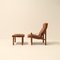 Hunter Lounge Chair with Original Ottoman by Torbjørn Afdal for Bruksbo, Norway, 1962, Set of 2, Image 3