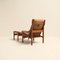 Hunter Lounge Chair with Original Ottoman by Torbjørn Afdal for Bruksbo, Norway, 1962, Set of 2, Image 2