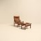 Hunter Lounge Chair with Original Ottoman by Torbjørn Afdal for Bruksbo, Norway, 1962, Set of 2 10