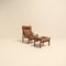 Hunter Lounge Chair with Original Ottoman by Torbjørn Afdal for Bruksbo, Norway, 1962, Set of 2, Image 10