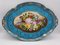 Porcelain Tray Silver Inlaid Hand Painted in the style of Sèvres 1