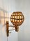 Lámparas de pared de ratán y bambú al estilo de Louis Dreams de Louis Sognot, Francia, años 60. Juego de 4, Imagen 8