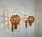 Wall Lamps in Rattan and Bamboo in the style of Louis Dreams by Louis Sognot, France, 1960s, Set of 4 3