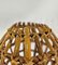 Wall Lamps in Rattan and Bamboo in the style of Louis Dreams by Louis Sognot, France, 1960s, Set of 4 6