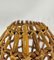 Wall Lamps in Rattan and Bamboo in the style of Louis Dreams by Louis Sognot, France, 1960s, Set of 4, Image 6