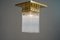 Hammered Ceiling Lamp with Glass Sticks, Vienna, 1920s, Image 5