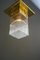 Hammered Ceiling Lamp with Glass Sticks, Vienna, 1920s, Image 8