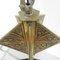 Art Deco Brass Hanging Lamp with 5 Pates De Verre Shades, 1930s 26