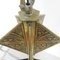 Art Deco Brass Hanging Lamp with 5 Pates De Verre Shades, 1930s, Image 26