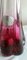 Lampada da tavolo vintage con base in cristallo rosso e paravento in tessuto rosso di Val St Lambert, Belgio, anni '70, Immagine 4