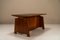 Architectural Desk in Walnut by Carlo De Carli, Italy, 1950s 4