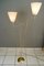 Lampada da terra con paralumi in tessuto di Rupert Nikoll, Vienna, anni '50, Immagine 4