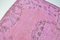 Alfombra de Anatolia tejida a mano en rosa, años 60, Imagen 6