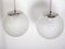 Lámparas colgantes checoslovacas Mid-Century de vidrio, años 60. Juego de 2, Imagen 4