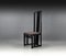 Vintage Black Dining Tabel and Chairs by Umberto Asnago, 1980, Set of 5 15