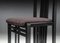 Table et Chaises de Salle à Manger Vintage Noires par Umberto Asnago, 1980, Set de 5 33
