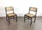 Mid-Hentury Wooden Chairs in Vienna Straw, Italy, 1960s, Set of 2 3