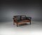 German Brown Leather Sofa by Dreipunkt Scala, 1980 1
