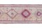 Vintage Pink Herki Runner Rug, Image 4