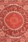 Vintage Red Embroidery Suzani Uzbek Wall Hanging Decor 3