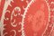 Vintage rote Stickerei Suzani usbekischen Wandbehang Dekor 7