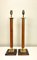 Englische Vintage Tischlampen aus Leder & Bronze, 1950er, 2er Set 8