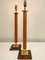 Vintage English Table Lamps in Stitched Leather and Bronze, 1950s, Set of 2, Image 2