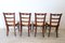 Antique Dining Chairs in Cherry Wood with Straw Seat, Set of 4 7