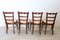 Antique Dining Chairs in Cherry Wood with Straw Seat, Set of 4, Image 7