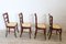 Antique Dining Chairs in Cherry Wood with Straw Seat, Set of 4 6