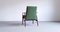 Mid-Century Armlehnstuhl aus Grünem Samt von Henryk Lis, 1967 5
