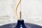 Blue Lacquered Metal and Glass Ceiling Light, 1960s 6