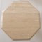 Octagonal Travertine Side Tables, 1970s, Set of 3 8