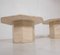 Tables d'Appoint Octogonales en Travertin, 1970s, Set de 3 7