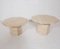 Octagonal Travertine Side Tables, 1970s, Set of 3 6