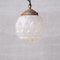 Lámpara colgante Alcachofa de vidrio y latón opaco, Imagen 1