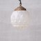 Opaque Brass and Glass Artichoke Pendant Light 1