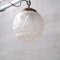 Opaque Brass and Glass Artichoke Pendant Light 4