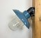 Industrial Blue Painted Factory Wall Light from Elektrosvit, 1960s, Image 2