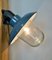 Industrial Blue Painted Factory Wall Light from Elektrosvit, 1960s, Image 14