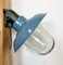 Industrial Blue Painted Factory Wall Light from Elektrosvit, 1960s, Image 9