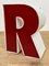 Letra R vintage en rojo, años 70, Imagen 6