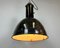 Lampe à Suspension Bauhaus Industrielle en Émail Noir de Elektrosvit, 1930s 14